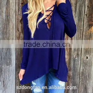 New Spring Autumn Casual Women Tshirt Loose 100% Cotton Top Tee Lady's V-neck Tshirts Plu Size thumbnail-4