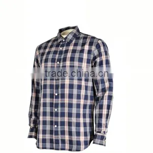 100% Cotton Yarn Dyed Men's Embroidered Long Sleeves Shirts thumbnail-2
