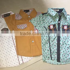 Boys Short Sleeve Shirts Check Contrast Boys Casual Shirts thumbnail-1