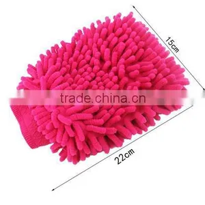 High Quality Waterproof 100%microfiber Customized Double Layers Coral Car Washing Mitts/washing Gloves in 2016 thumbnail-6