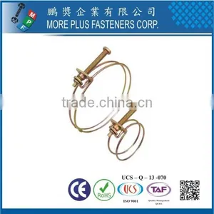 Made in Taiwan Copper Schlauchklemmen Double Electrical Wire Hose Clamp thumbnail-1