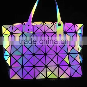 Colorful 7colors Flash 0.8mm Reflective Iridescent Leather Fabric for Bags Material thumbnail-5