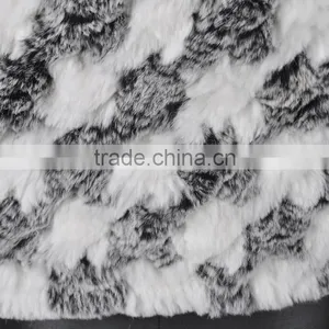 YR285 Knitted Rabbit Fur With Raccoon Collar/Hot Sale New Sytle 2016 thumbnail-5
