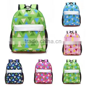 Muti-color Triangle Lovely School Kindergarten School Kids Bags thumbnail-1