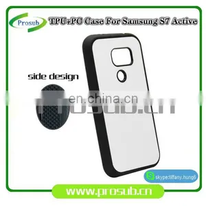2d Sublimation Heat Transfer PC +TPU Silicon Blank Cell Phone Case With Metal Sheet for Prosub-Samsung S7 Active thumbnail-4
