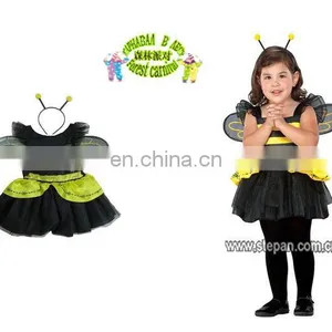 TZ-62367 Little Girl Bee Princess Fancy Dress For Halloween thumbnail-1