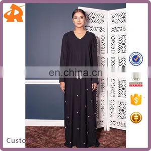 Custom Make Your Own High Quality Denim Dubai Abaya,girl Beautiful Abaya Egypt thumbnail-1