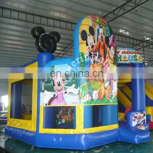Popular Mickey Inflatable Bouncer Castle Blue Baby Bouncer Inflatable Castle Slide for Sale thumbnail-2