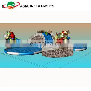 Inflatable Ground Moving Water Park Equipment With 3 Pools thumbnail-4