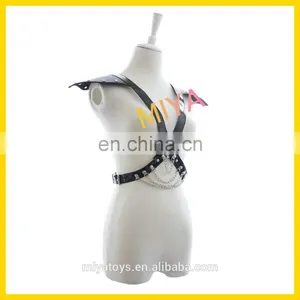 Open Bust & Crotchless Sex Teddy Sex Bondage Lingerie Leather Body Harness thumbnail-2