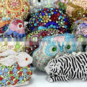 Crystal Clucth Evening Bag Matching Shoes With Stone Evening Clutch Bag for Women Gold Crystal Clutch Bag thumbnail-6