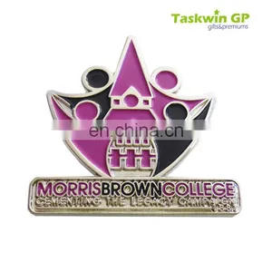 Custom College Metal Lapel Pins With Wholesale Price, Soft Enamel thumbnail-2
