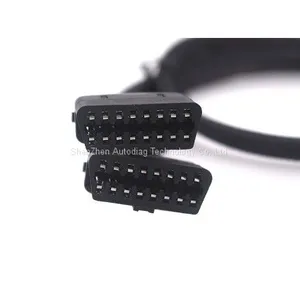 Universal Harness Kit Splitter Extension 16Pin OBD T Cable Car/Auto Plastic Flange Mount Brackets/Connector/Adapter Set thumbnail-3