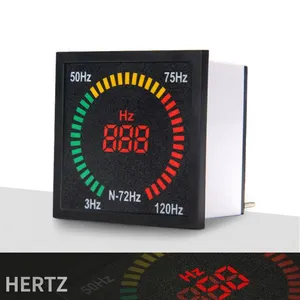 AC 220V 72mm*72mm Box Shape Square Indicator Frequency Meter With Led thumbnail-3