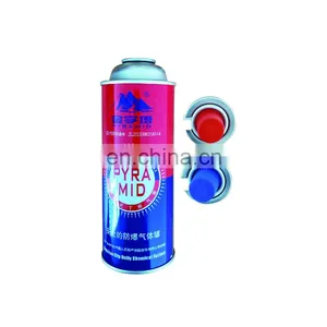 Round Shape Portable Butane Gas Cartridge and Butane Gas Canister 220g thumbnail-1