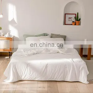 Wholesale Comforter Folded Soft 100% Cotton Knitted Lightweight Coverlet For All Season Quilt thumbnail-6