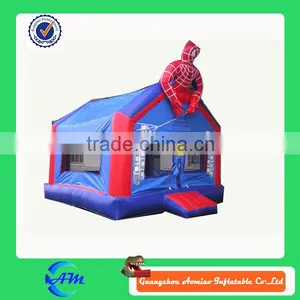 High Quality 0.55mmPVC OEM Inflatable Bouncer Spiderman Inflatable Bounce House thumbnail-1