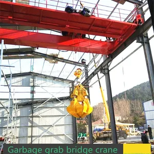 China's High Quality and Low Price 25 Ton Garbage Grab Bridge Double Beam Crane, Power Plant Double Beam Crane, Grab Dou thumbnail-2
