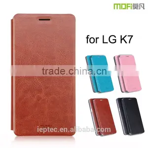 MOFi Case Housing for LG K7, Mobile Phone Coque Custom Leather Flip Back Cover for LG K7 thumbnail-1