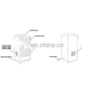2022 New Design 20L/day Wifi Compressor Air Home Dehumidifier for Hotel Office thumbnail-2