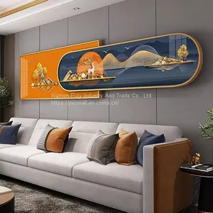 Living Room Home Decoration Modern Nordic Art Abstract Canvas Crystal Porcelain Painting thumbnail-1