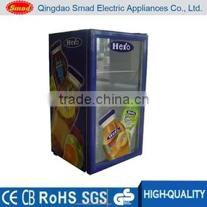 Hotel Use Portable Single Glass Door Counter Top Electric Beverage Cooler thumbnail-4