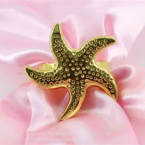 Factory Customized Starfish Napkin Rings Wedding Dining Table Decoration thumbnail-4
