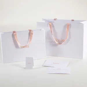 Custom Luxury White Magnet Flap Clothing Paper Box Foldable Magnetic Closure Gift Boxes With Black Ribbon thumbnail-2