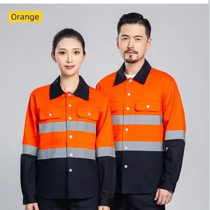 Summer Work Clothes With Bright Reflective Stripes, Comfortable and Breathable Boutique Men's and Women's Styles thumbnail-1