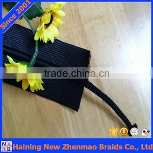 Knitted Black Draw Cord String Elastic Band for Sports Wear thumbnail-3