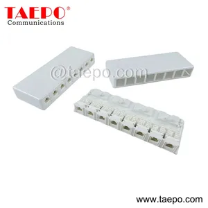 Sample Free CAT5E RJ45 8P8C UTP 8 Port Surface Mount Box Compatible With Both UTP and STP Keystone Jack thumbnail-1