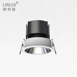 High Quality Painting Aluminium Housing 8 15 24 38 55 Lens Anti-Glare Spotlight Adjustable Recessed Led Downlight SpotLight thumbnail-3