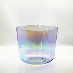 Crystal Clear Cosmic Singing Bowl Frosted Crystal Singing Bowl From China Crystal Singing Grail Bowl thumbnail-2