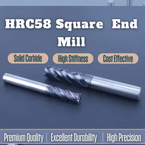 Avichf Durable 4 Flutes CNC Milling Cutter Solid Carbide End Mill thumbnail-1