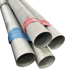 ASTM A312 201 304 316 Decorative Polished Seamless Stainless Steel Pipe Tube Round Alloy thumbnail-1