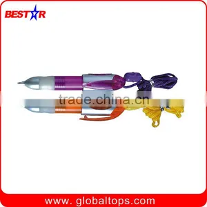 Plastic Ball Pen With Lanyard thumbnail-1