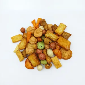 Factory Supply Assorted Baked Rice Cracker & Seasoned Peanut Mix, Multi Shape Savory Mixed Snack Blend, Custom Flavor thumbnail-5