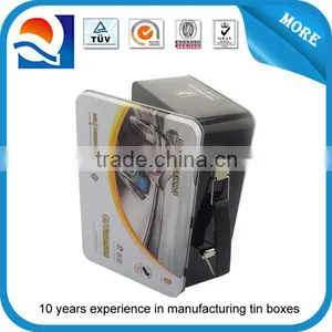 Dongguan Wholesale Car Nagivation Tin Box With Handle Nagivation Tin Container Manufacture thumbnail-1