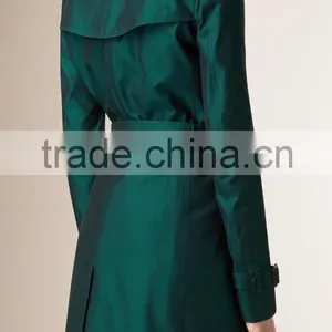 Trench Coat Ladies Winter Women Double Breasted Long Trench Coat thumbnail-4