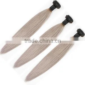 New Arrival Brazilian Straight 3pcs/lot Ombre Silver Grey Hair Weaving 1b/gray Two Tone Brazilian Virgin Human Hair Extensions Quality Choice thumbnail-3