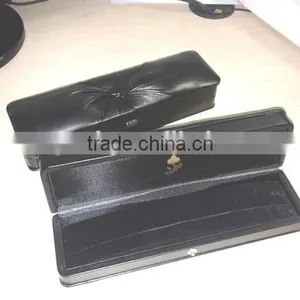 W1066LS Classic Suede Luxury Gift Wood Jewelry Box for Bracelet Chain thumbnail-4