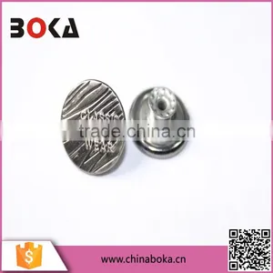 2015 Yiwu Hotsale Cheaper Price Custom Flatblack Metal Snap Button, Silver Metal Button for Jean on Factory Direct Selling thumbnail-1