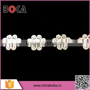 2015 BOKA Dyeable Cotton Flower Pattern Width 1cm Lace For Decoration ;Wholesale Lace thumbnail-1