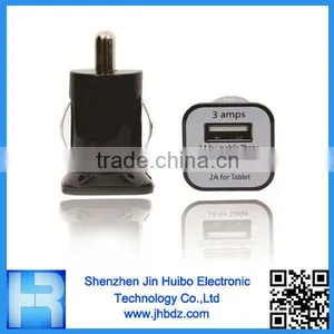 2000mA Micro Dual USB Travel Charger for Car Micro Vehicle Charger By Jin Huibo thumbnail-1
