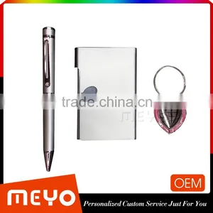 Popular Heart Shaped Key Chain Pen Card Holder in Gift Box Set for Business thumbnail-1