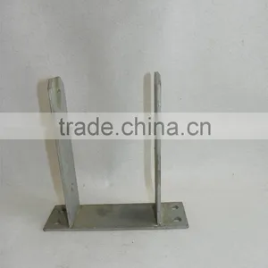 Metal U Form Post Support Ground Pole Anchor thumbnail-1