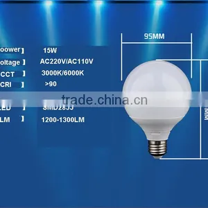 G95 LED BULB 15W BULB LIGHT ALUMINUM + Plastic Led Bulb ce Rohs E27 Save Lamp Quality Choice thumbnail-5