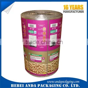 Cashew Nuts Packaging Material/ Plastic Cashew Nut Packaging Bag Aluminum Foil Laminated Roll Film thumbnail-6