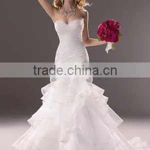 The Most Popular Organza Mermaid Wedding Gown Dress thumbnail-1
