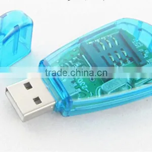 Best Selling USB 2.0 SIM Card Reader Writer Adapter Backup Copy Drive GSM/CDMA/WCDMA Store Cell Phone Number Edit SMS thumbnail-1